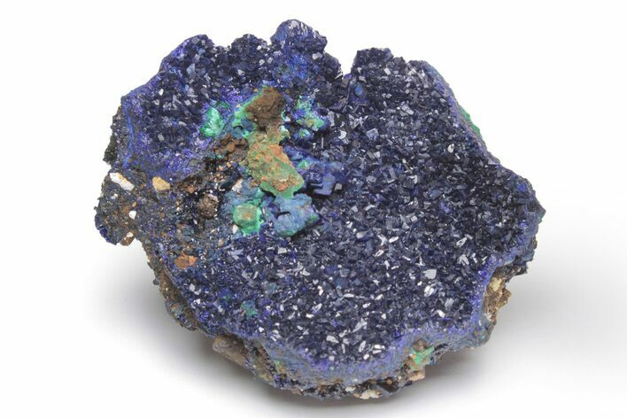 Sparkling Azurite and Malachite Crystal Association - China #217642